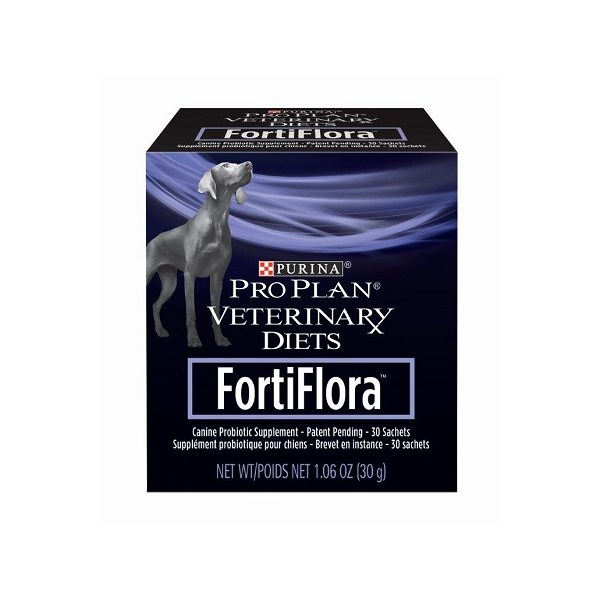 Purina Vet Diet Fortiflora Probiotic Supplement Dog 1oz (6 boxes--each box contains 30) 180 sachets