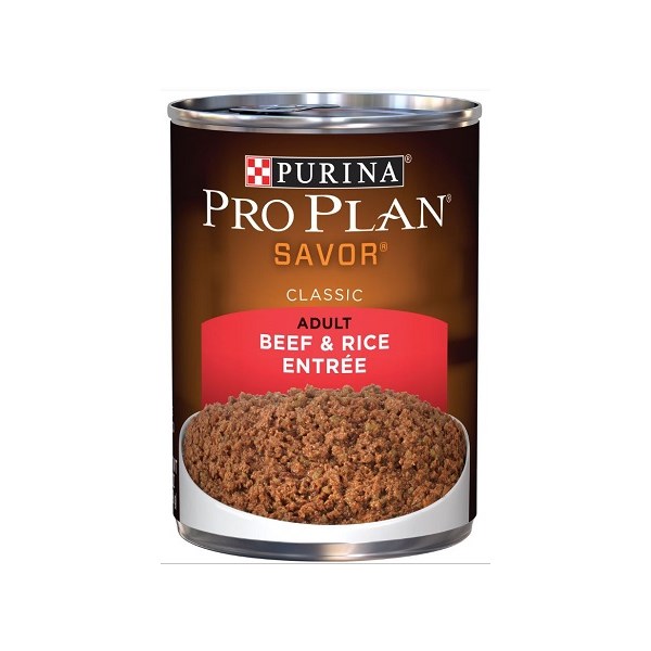 Purina Pro Plan Adult Dog Savor Beef &amp; Rice Entr&eacute;e 13oz