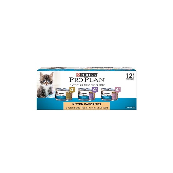 Purina Pro Plan Kitten FOCUS Variety Favorites Pack 3oz