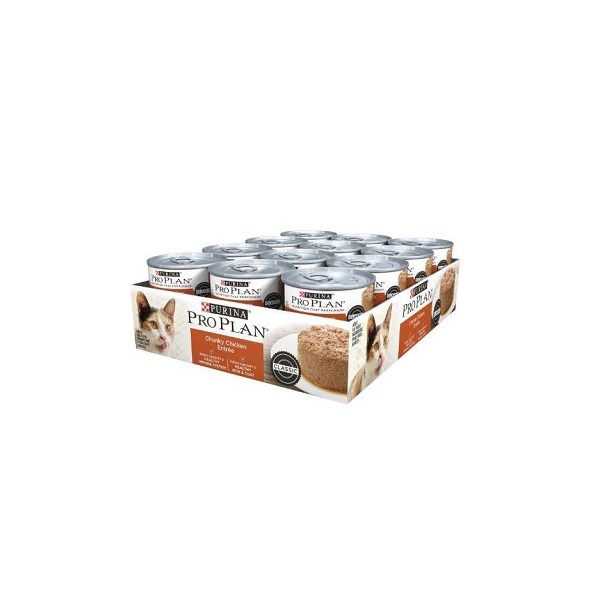 Purina Pro Plan Cat Chunky Chicken Entree  3oz 24/case