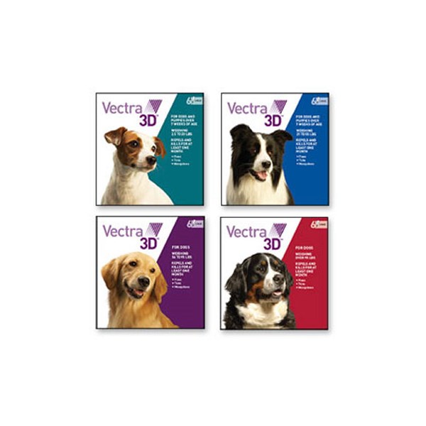 Vectra Medium Dogs 21-55lb 6Pk