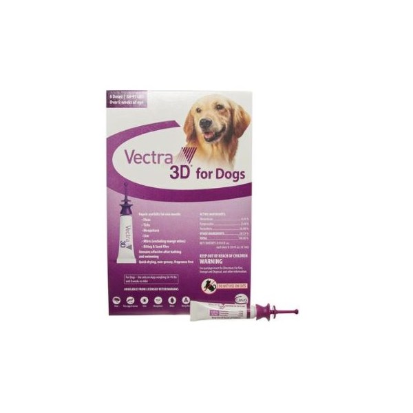 Vectra 3D Large Dog 56-95lbs 6 dose CARD