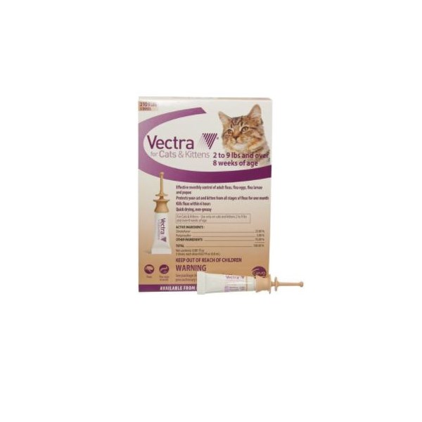 Vectra Cat/Kitten  Under 9lb 3 dose CARD
