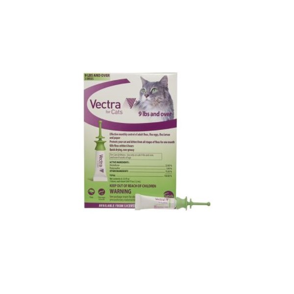 Vectra Cat 9lbs and Over 3 dose CARD