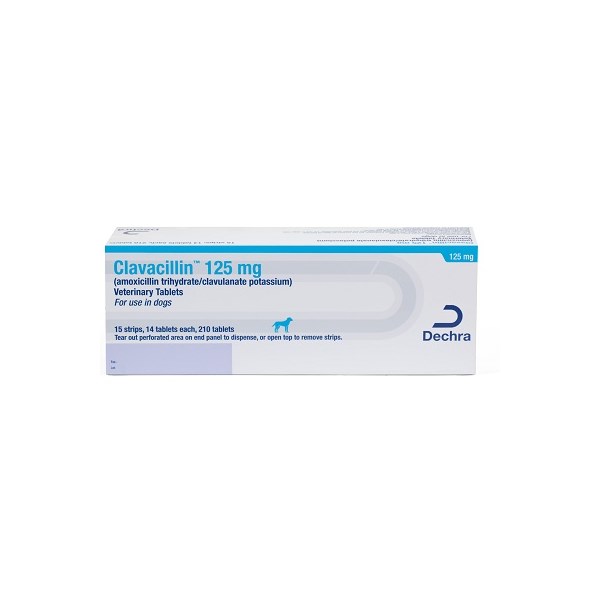 Clavacillin Tab 125mg 210ct (amoxicillin trihydrate/clavulanate potassium)