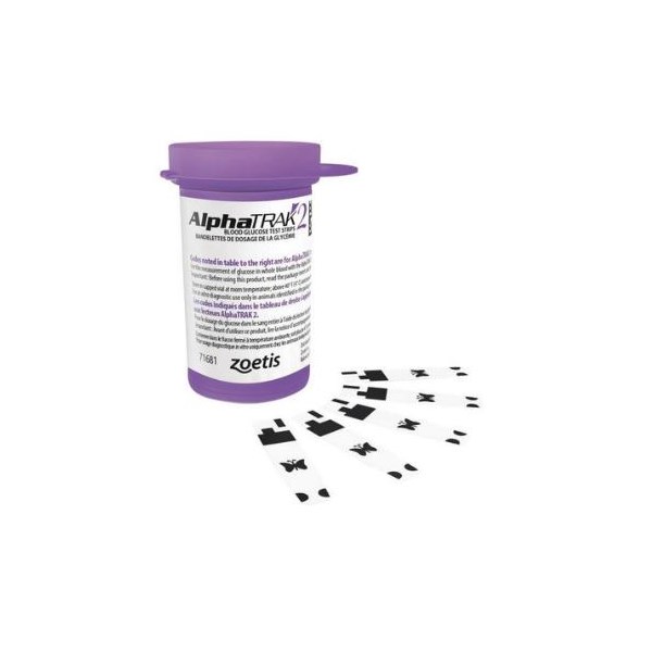Alphatrak II Test Strips 50ct (Purple Lid)