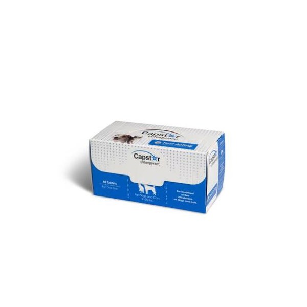 Capstar Tab Blue 2-25lb 6ds x 10cards  Bulk Pack
