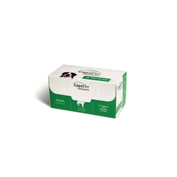 Capstar Tab Green 25lb+ 6ds x 10 cards Bulk Pack