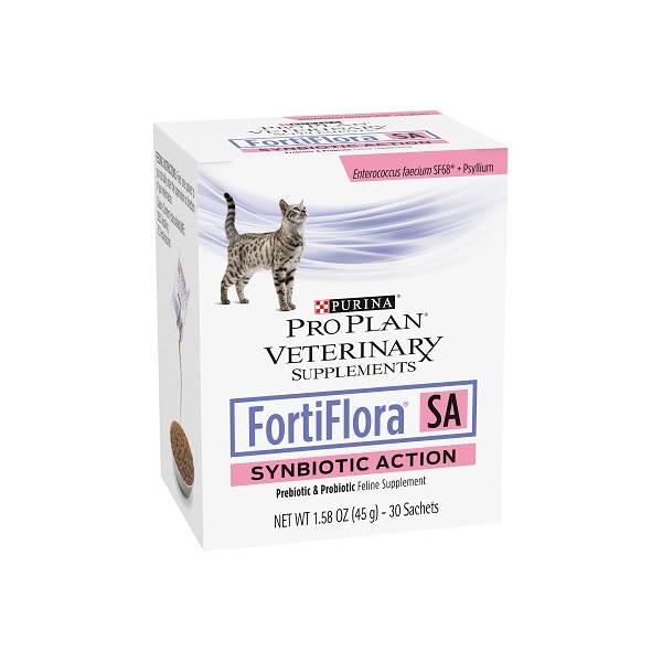 Purina Vet Diet Fortiflora Synbiotic Action ( SA ) Cat 30 sachets/box  6 boxes per case