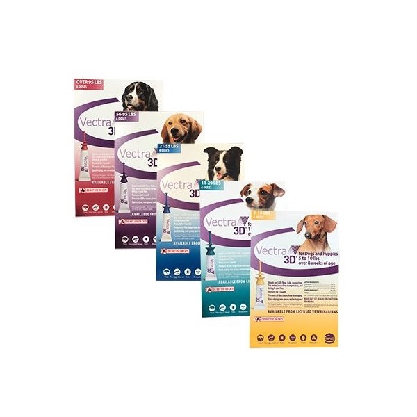 Vectra 3D Medium Dog 21-55lb 3Pk
